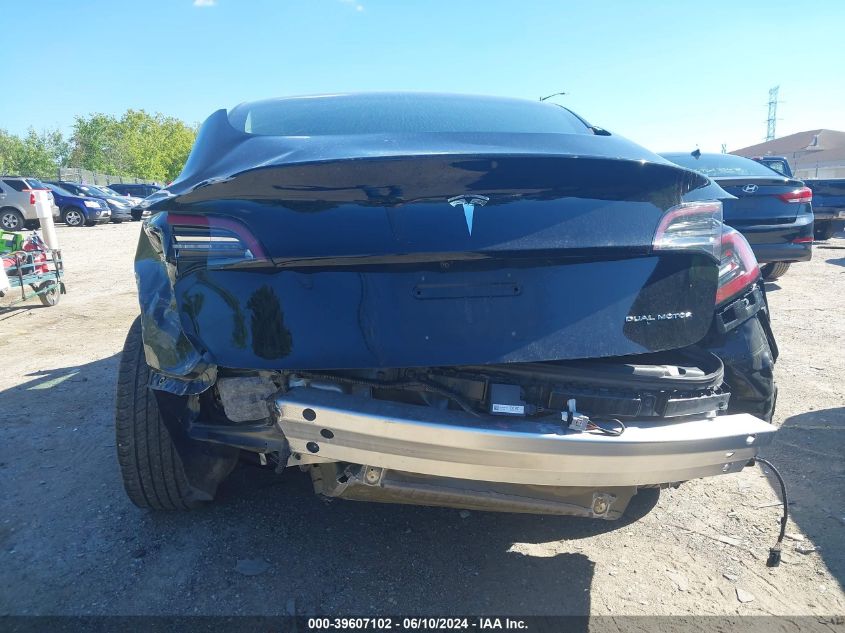 2019 Tesla Model 3 Long Range/Performance VIN: 5YJ3E1EB8KF453401 Lot: 39607102