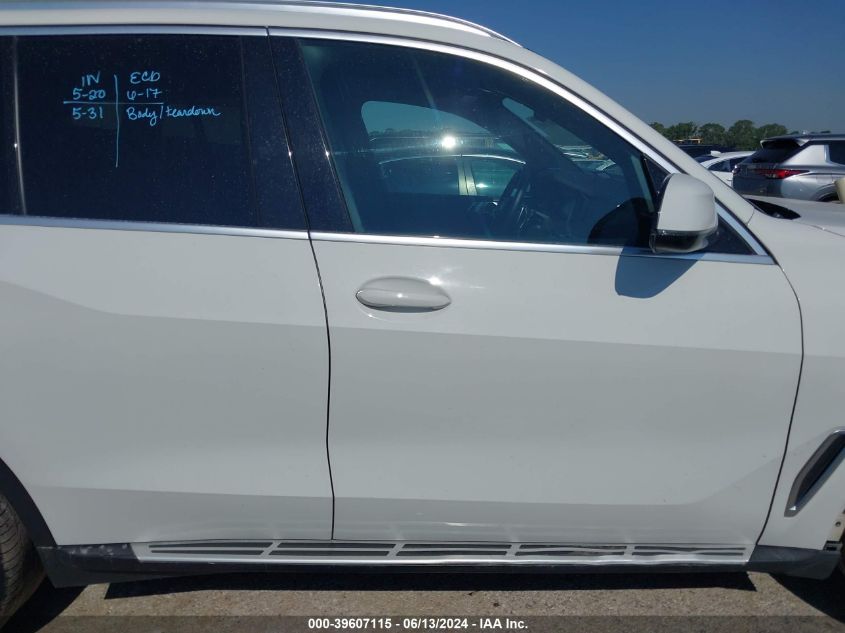 2020 BMW X5 Sdrive40I VIN: 5UXCR4C0XL9B51256 Lot: 39607115