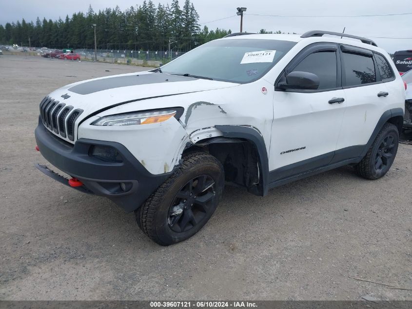 2018 Jeep Cherokee Trailhawk 4X4 VIN: 1C4PJMBX1JD527133 Lot: 39607121