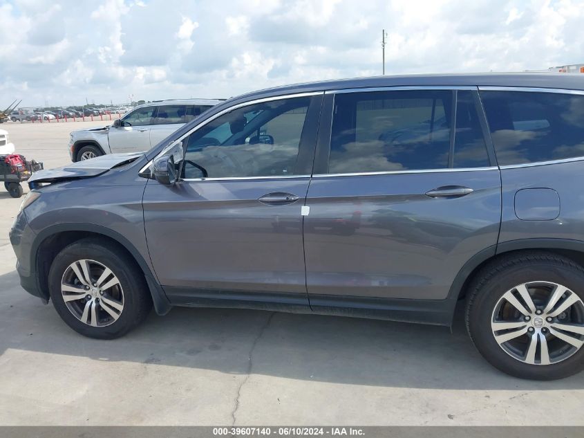 2016 Honda Pilot Ex VIN: 5FNYF5H36GB055786 Lot: 39607140