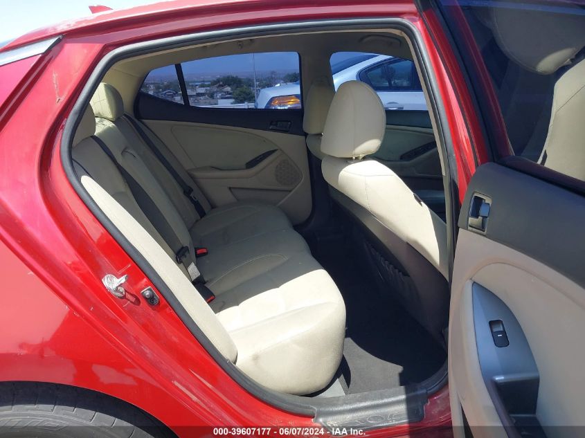 2012 Kia Optima Lx VIN: 5XXGM4A76CG075973 Lot: 39607177