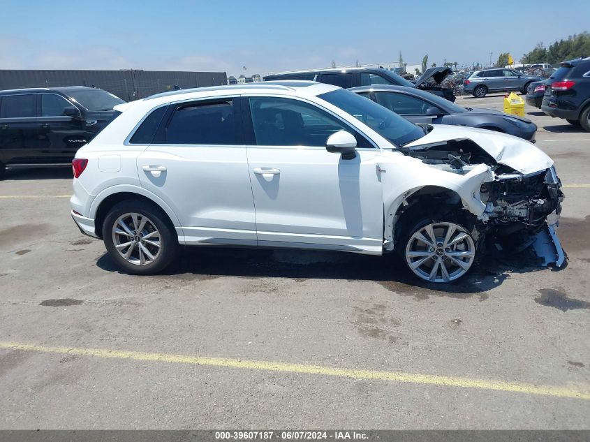 2022 Audi Q3 Premium 45 Tfsi S Line Quattro Tiptronic VIN: WA1DECF38N1071982 Lot: 39607187