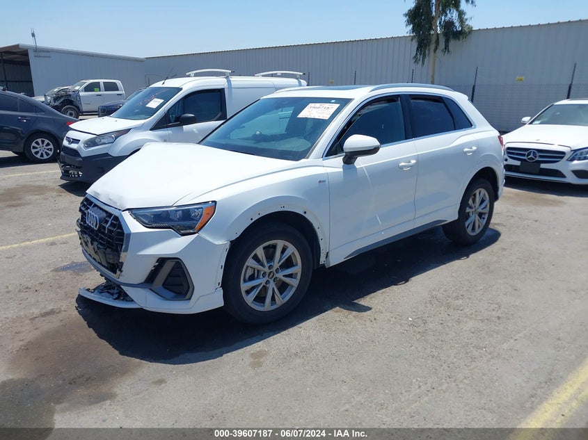 2022 Audi Q3 Premium 45 Tfsi S Line Quattro Tiptronic VIN: WA1DECF38N1071982 Lot: 39607187
