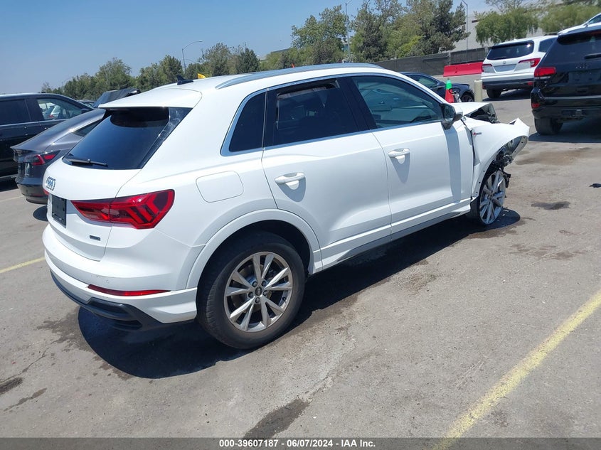 2022 Audi Q3 Premium 45 Tfsi S Line Quattro Tiptronic VIN: WA1DECF38N1071982 Lot: 39607187