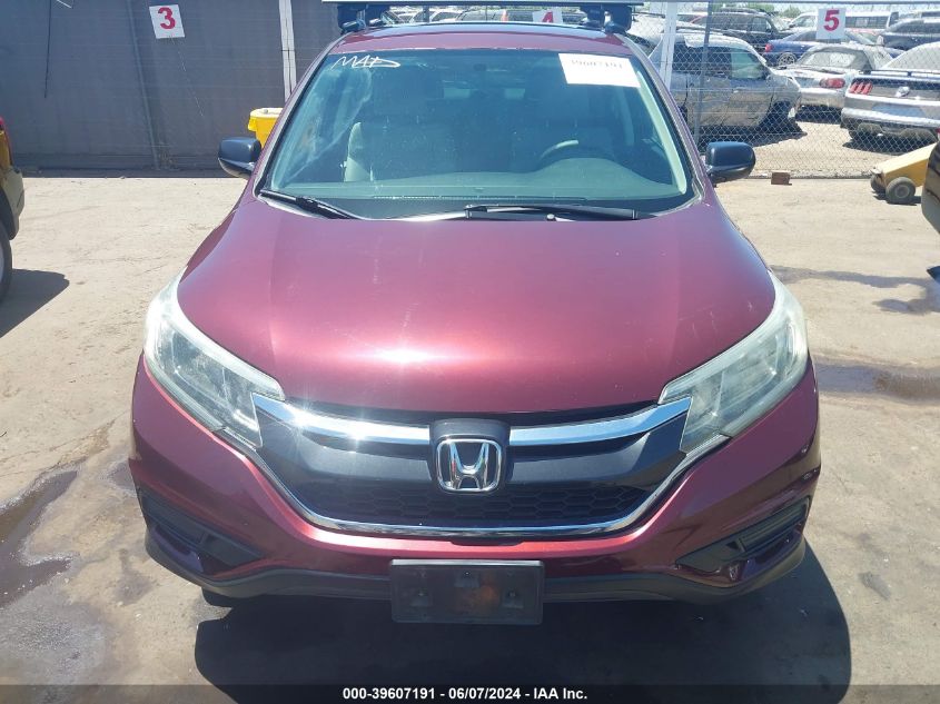 2015 Honda Cr-V Lx VIN: 5J6RM4H33FL092272 Lot: 39607191