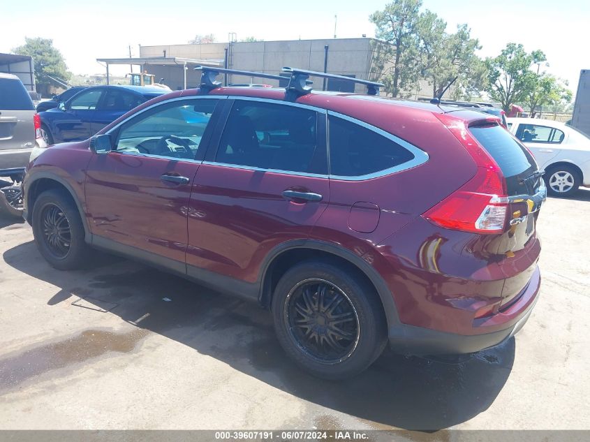 2015 Honda Cr-V Lx VIN: 5J6RM4H33FL092272 Lot: 39607191