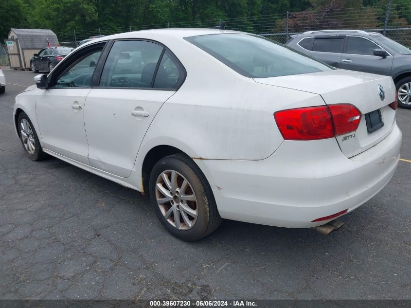 2011 Volkswagen Jetta 2.5L Se VIN: 3VWDZ7AJ6BM306852 Lot: 39607230