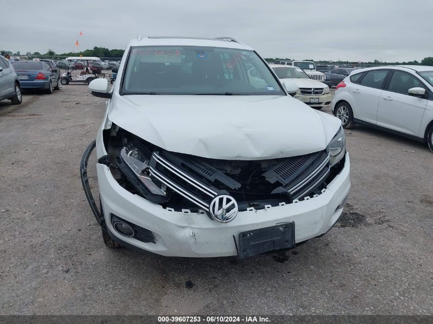 2016 Volkswagen Tiguan Sel VIN: WVGAV7AX7GW537915 Lot: 39607253