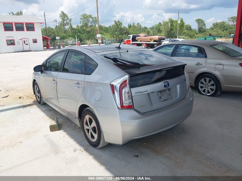 2014 Toyota Prius Four VIN: JTDKN3DUXE0384661 Lot: 39607335