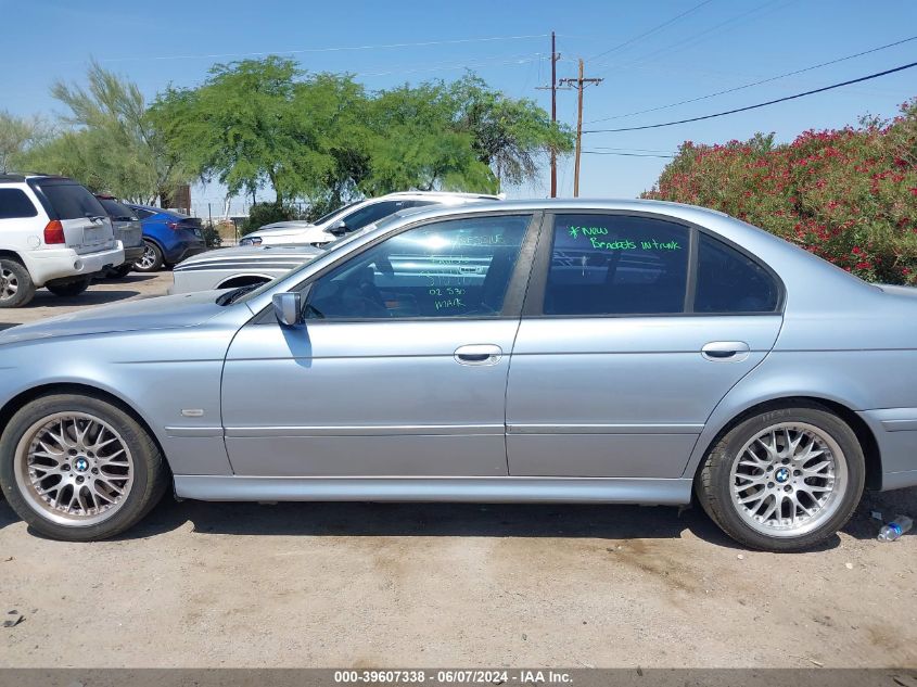 2002 BMW 530Ia I Automatic VIN: WBADT63482CH99666 Lot: 39607338