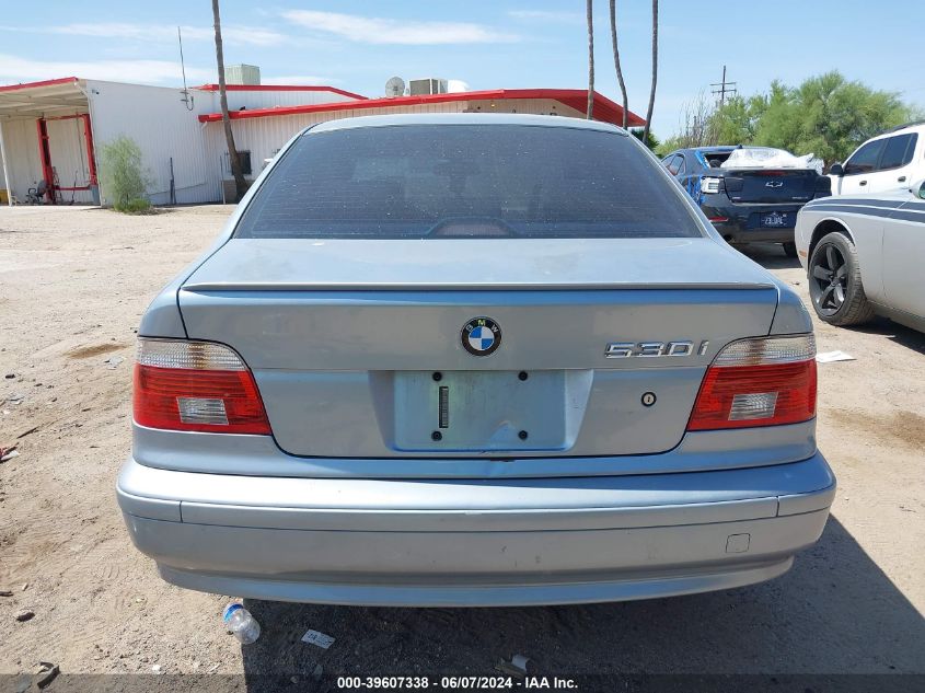 2002 BMW 530Ia I Automatic VIN: WBADT63482CH99666 Lot: 39607338