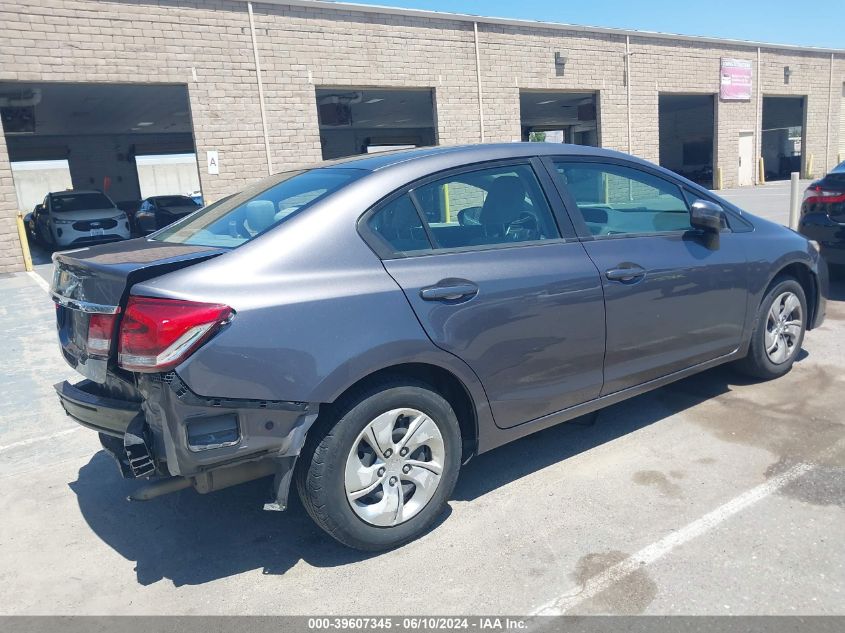 2014 Honda Civic Lx VIN: 19XFB2F57EE264527 Lot: 39607345