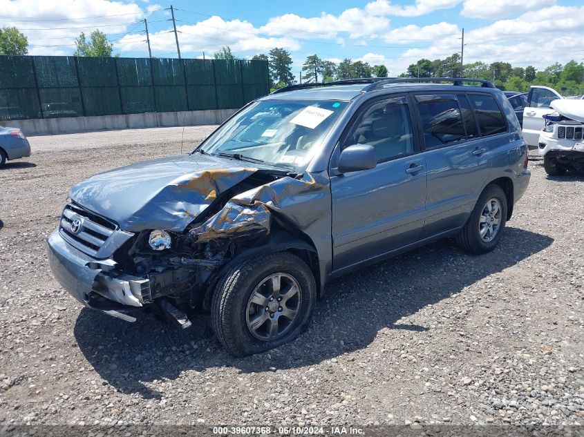 2004 Toyota Highlander V6 VIN: JTEEP21A840052000 Lot: 39607368