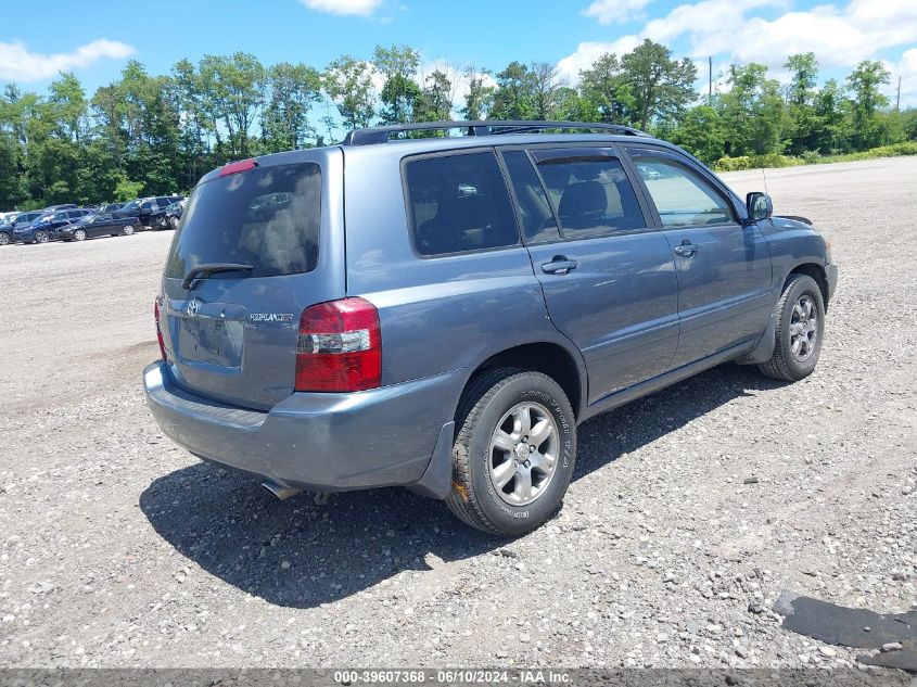 2004 Toyota Highlander V6 VIN: JTEEP21A840052000 Lot: 39607368