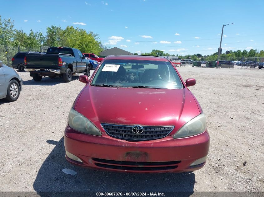 2004 Toyota Camry Se VIN: 4T1BE32K54U275593 Lot: 39607376