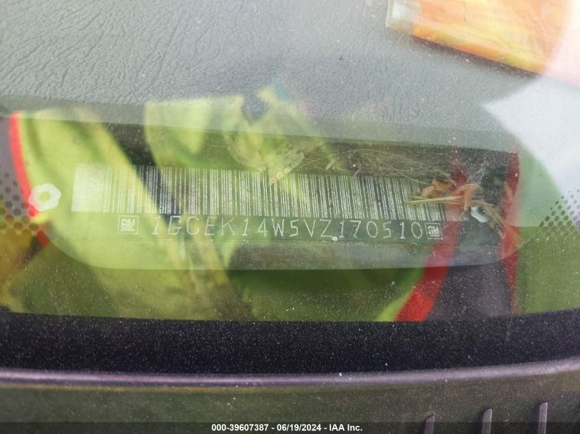 1997 Chevrolet Gmt-400 K1500 VIN: 1GCEK14W5VZ170510 Lot: 39607387