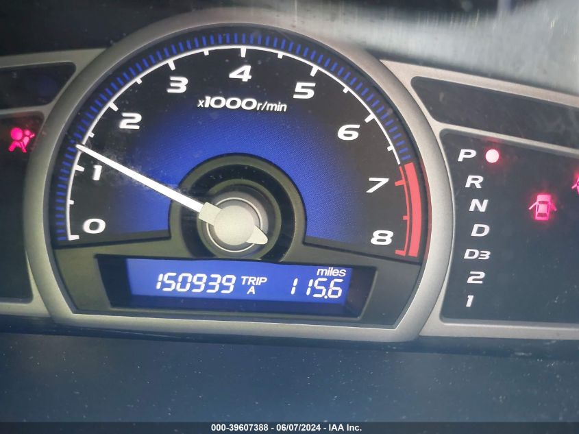 2010 Honda Civic Lx VIN: 2HGFG1B63AH509754 Lot: 39607388