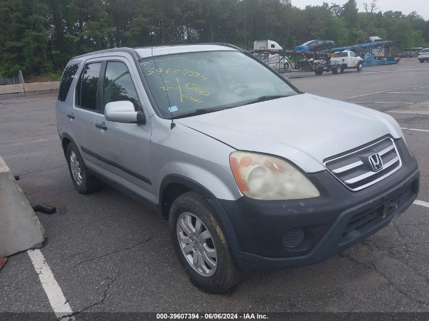 2005 Honda Cr-V Ex VIN: SHSRD78895U306260 Lot: 39607394