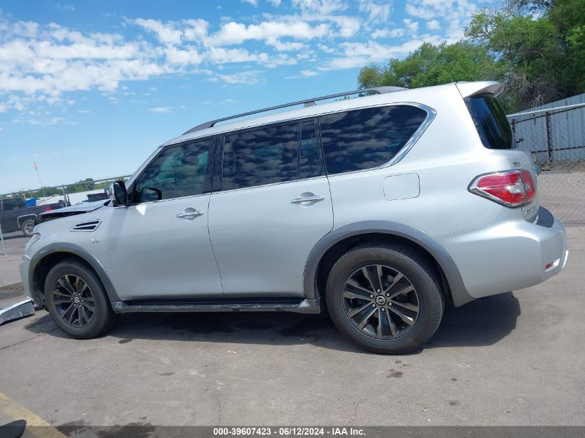 2018 Nissan Armada Platinum VIN: JN8AY2NC1JX501861 Lot: 39607423