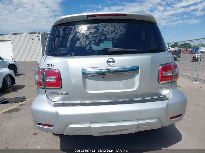 2018 Nissan Armada Platinum VIN: JN8AY2NC1JX501861 Lot: 39607423