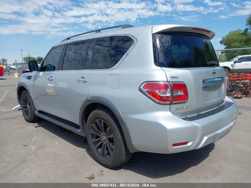 2018 Nissan Armada Platinum VIN: JN8AY2NC1JX501861 Lot: 39607423