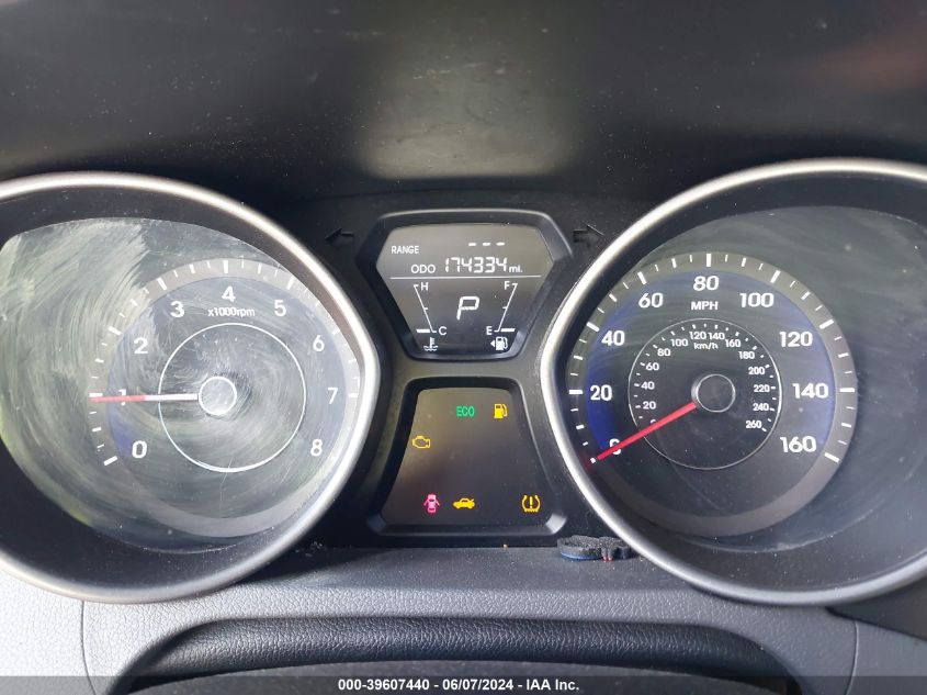 2013 Hyundai Elantra Gls VIN: 5NPDH4AE6DH278180 Lot: 39607440