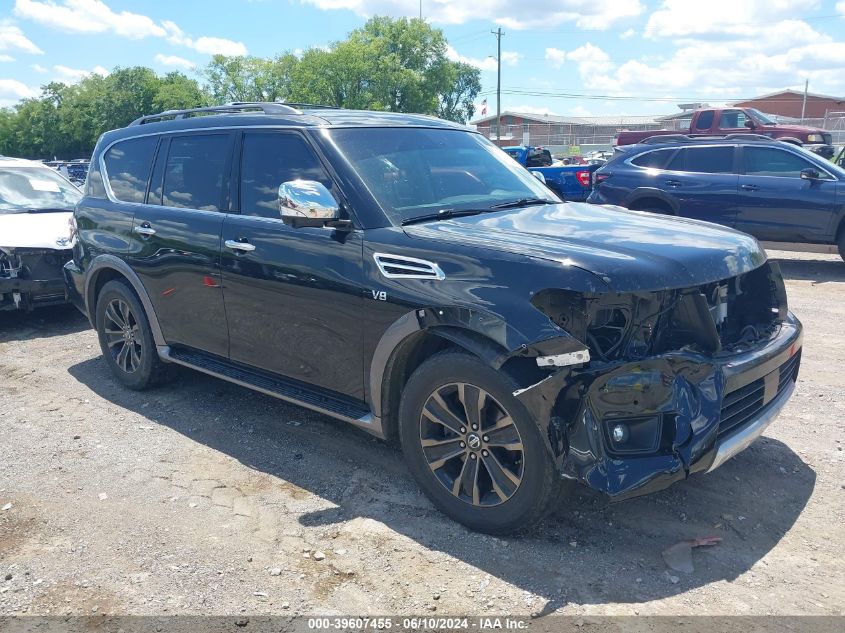 2017 Nissan Armada Platinum VIN: JN8AY2NF5H9302353 Lot: 39607455