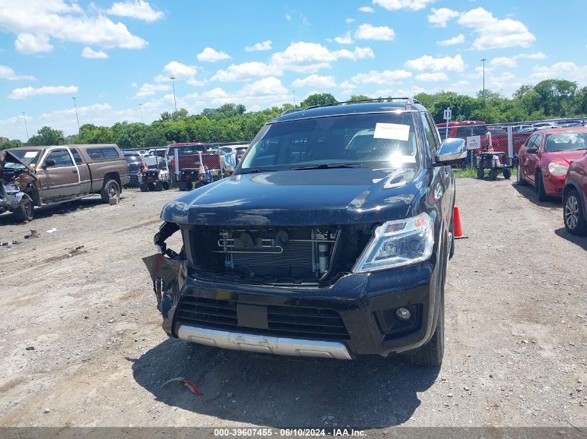 2017 Nissan Armada Platinum VIN: JN8AY2NF5H9302353 Lot: 39607455