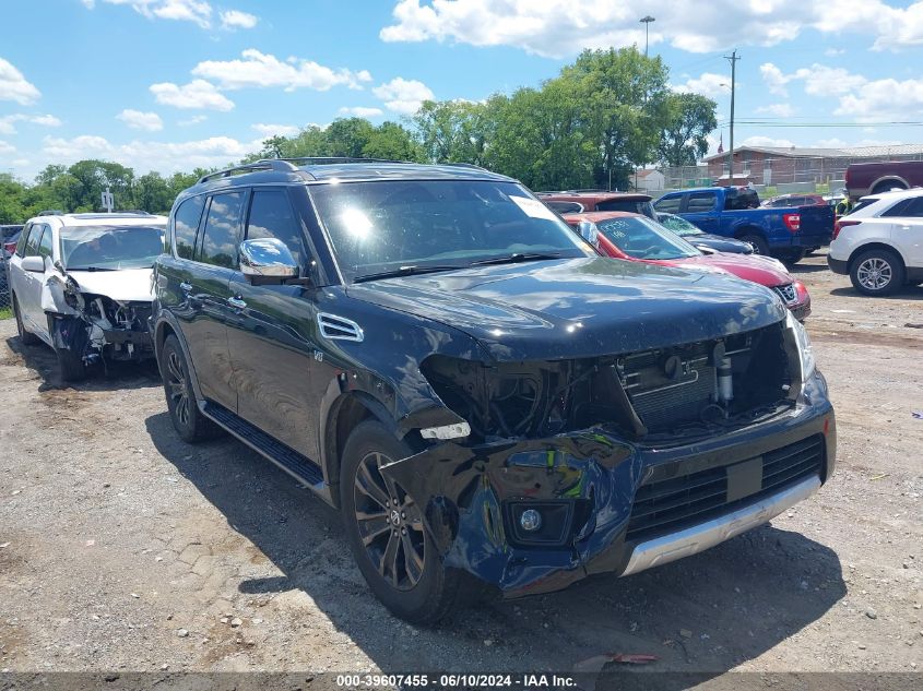 2017 Nissan Armada Platinum VIN: JN8AY2NF5H9302353 Lot: 39607455