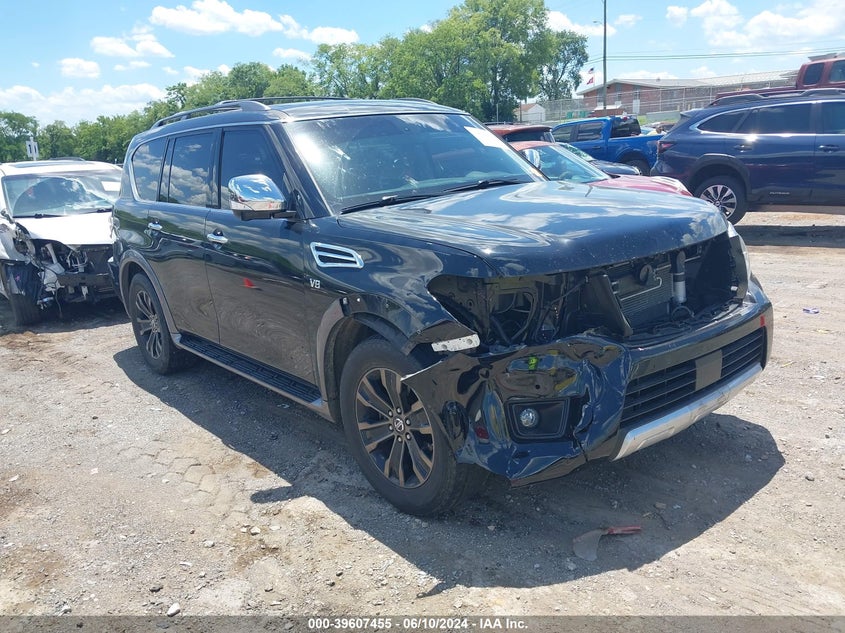 2017 Nissan Armada Platinum VIN: JN8AY2NF5H9302353 Lot: 39607455