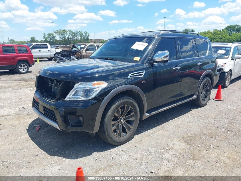 2017 Nissan Armada Platinum VIN: JN8AY2NF5H9302353 Lot: 39607455