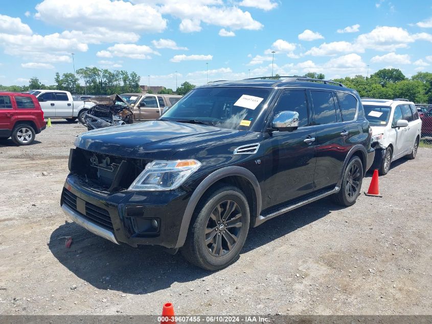 2017 Nissan Armada Platinum VIN: JN8AY2NF5H9302353 Lot: 39607455