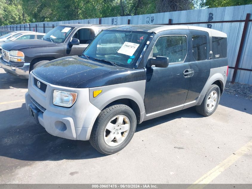 2003 Honda Element Ex VIN: 5J6YH27503L038527 Lot: 39607475