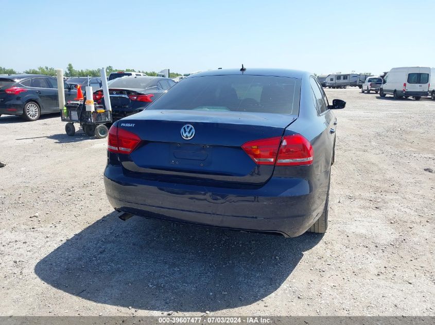 2013 Volkswagen Passat 2.5L S VIN: 1VWAP7A33DC140398 Lot: 39607477