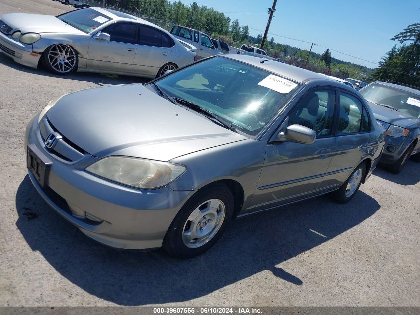 2004 Honda Civic Hybrid VIN: JHMES95624S019255 Lot: 39607555