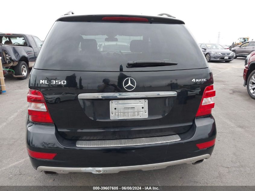 2011 Mercedes-Benz Ml 350 4Matic VIN: 4JGBB8GB0BA745929 Lot: 39607605