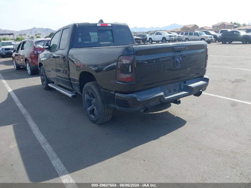 2019 Ram 1500 Big Horn/Lone Star Quad Cab 4X4 6'4 Box VIN: 1C6SRFBT1KN515756 Lot: 39607654