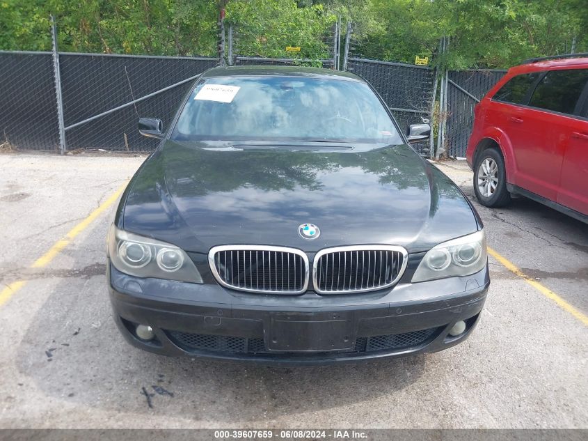 2007 BMW 750Li VIN: WBAHN83547DT72175 Lot: 39607659