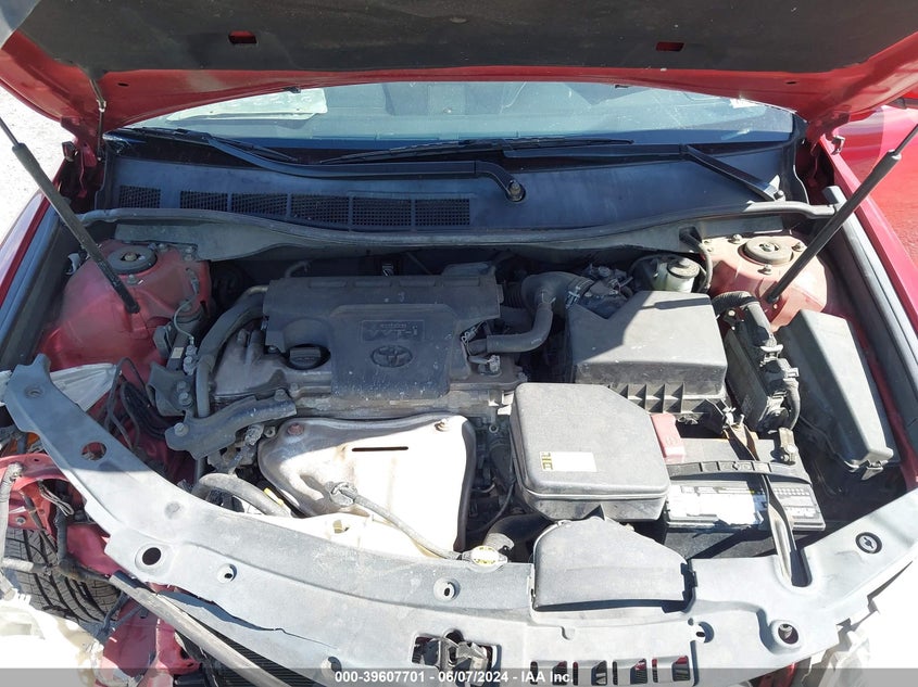 2012 Toyota Camry Le VIN: 4T1BF1FK4CU554284 Lot: 39607701