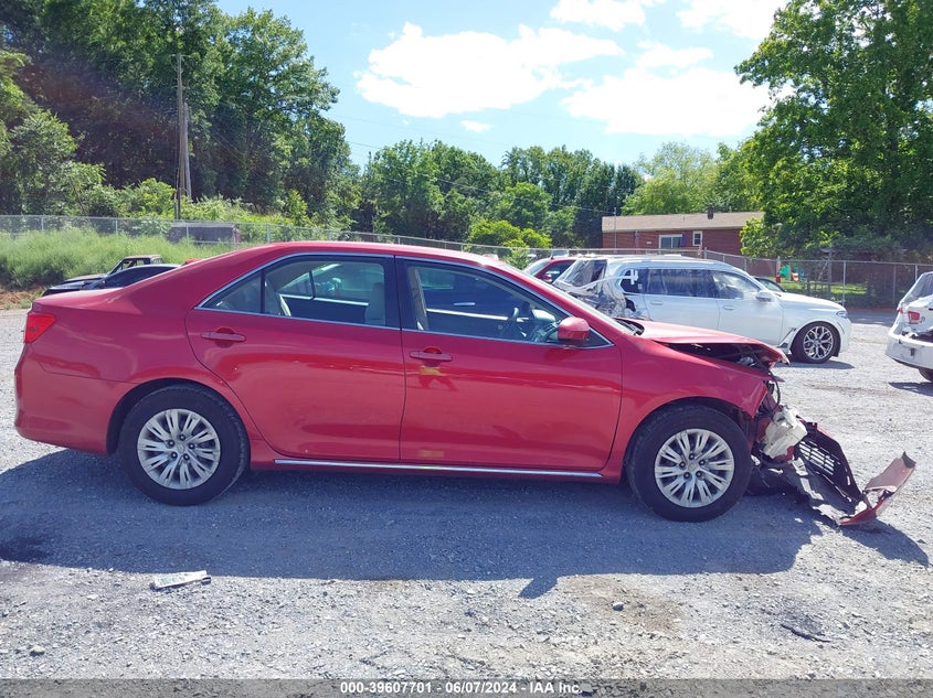 2012 Toyota Camry Le VIN: 4T1BF1FK4CU554284 Lot: 39607701