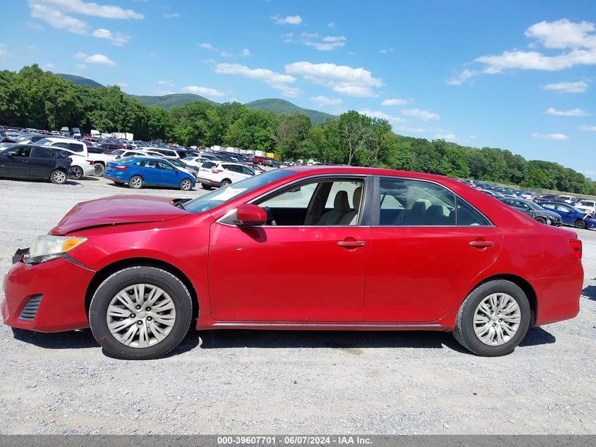 2012 Toyota Camry Le VIN: 4T1BF1FK4CU554284 Lot: 39607701