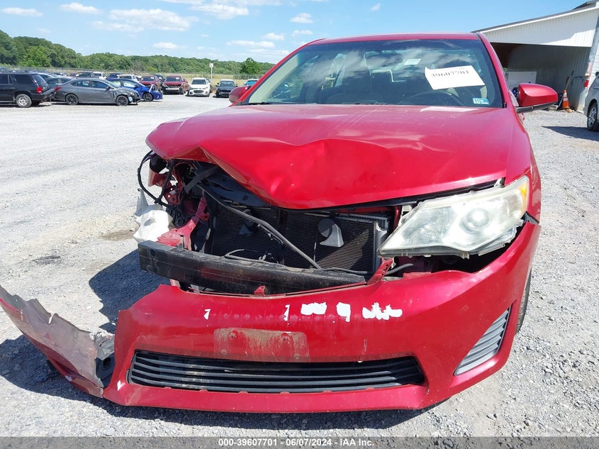 2012 Toyota Camry Le VIN: 4T1BF1FK4CU554284 Lot: 39607701