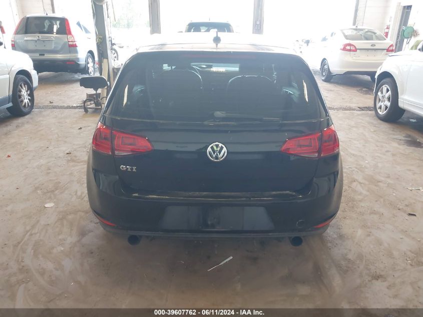 2015 VOLKSWAGEN GOLF GTI 2.0T AUTOBAHN 4-DOOR - 3VW4T7AU9FM024268