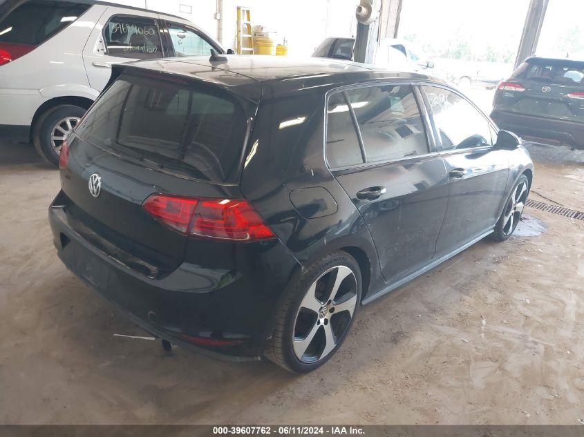 2015 VOLKSWAGEN GOLF GTI 2.0T AUTOBAHN 4-DOOR - 3VW4T7AU9FM024268