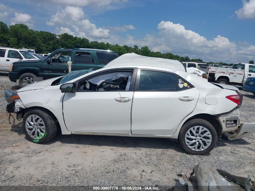 2018 Toyota Corolla Le VIN: 5YFBURHE7JP807205 Lot: 39607776