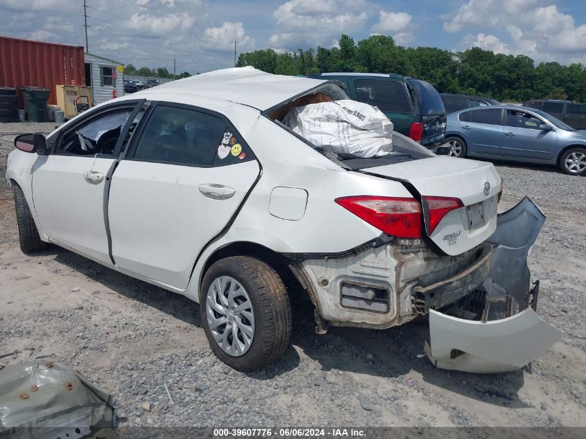 2018 Toyota Corolla Le VIN: 5YFBURHE7JP807205 Lot: 39607776