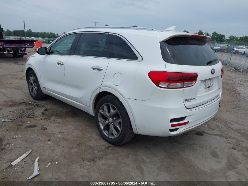 2016 Kia Sorento 3.3L Sx VIN: 5XYPKDA52GG007871 Lot: 39607795