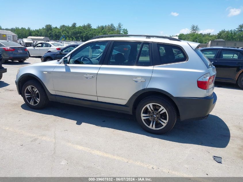 2005 BMW X3 3.0I VIN: WBXPA93415WD02258 Lot: 39607832