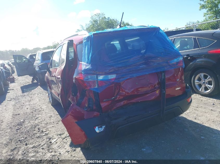 2020 Ford Ecosport Se VIN: MAJ3S2GE0LC318682 Lot: 39607845