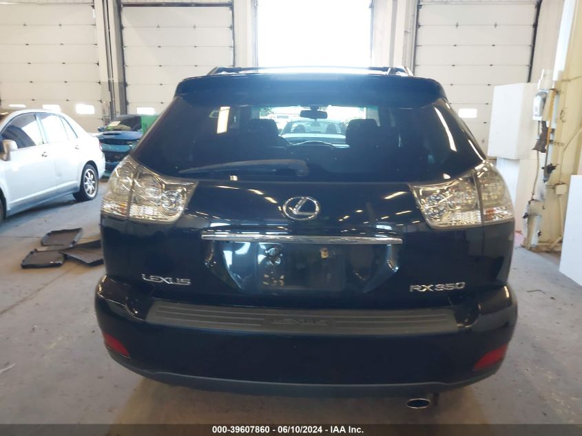 2009 Lexus Rx 350 VIN: 2T2GK31U39C080906 Lot: 39607860